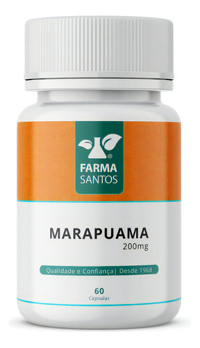 Marapuama 200mg 60 Cápsulas Sabor Sem Sabor