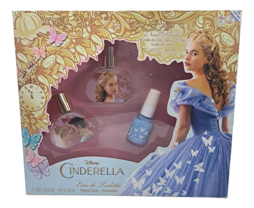 Perfume Infantil Princesa Y Esmalte 3 Piezas. 