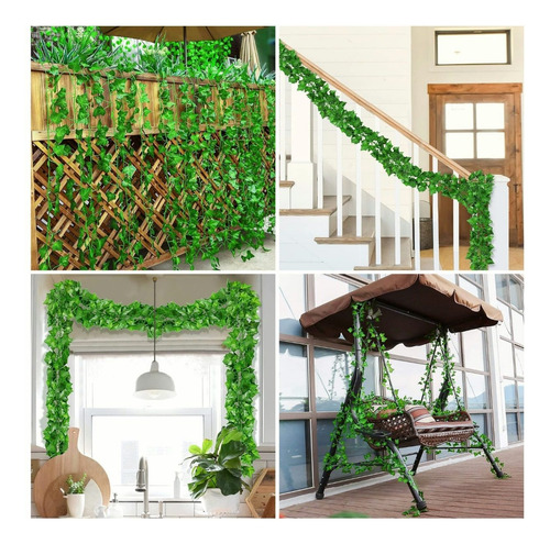 10pcs Enredaderas De Follaje Artificial Guías Colgantes Hoja De Vid