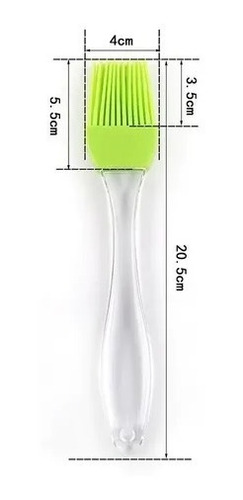 Imagen 2 de 5 de Pincel Cepillo Silicona Reposteria Gastronomia Apto Calor