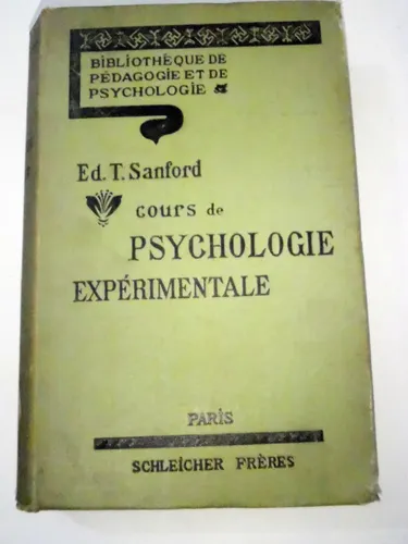 1900 Psicologia Experimental - Sanford - Rarisimo - Frances (Usado)
