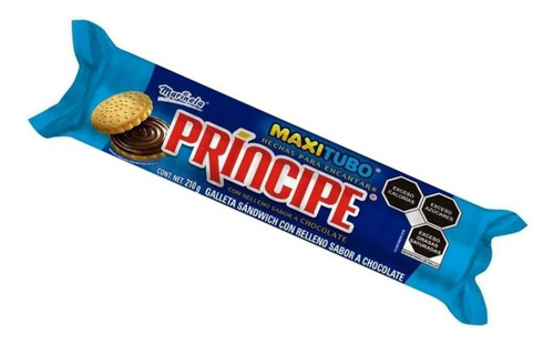 Galletas Príncipe Maxitubo Con Relleno Sabor Chocolate 210 G