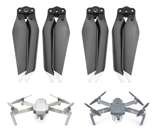 Hélices Bajo Ruido Para Dji Mavic Pro Y Platinum Dron 4und