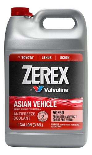 Zerex - Anticongelante/refrigerante Prediluido 50/50 Sin Sil
