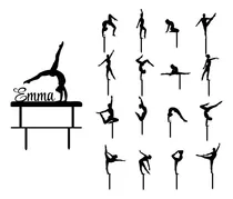 Comprar Topper Torta  Gimnasia Art Barra +15 Top Cupcake +3 Cortante A Elección Gimnasia