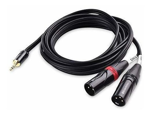 Cable Matters 3.5mm 1/8 Inch TRS to 2 XLR Cable Male to Male Aux to Dual XLR Breakout Cable 10 Feet 