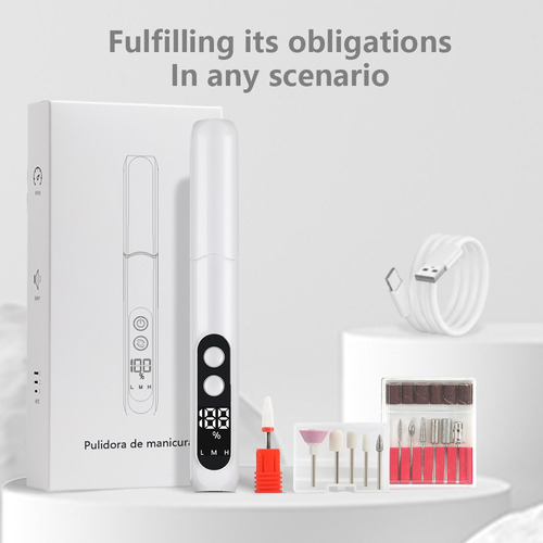 Kit De Uñas Taladro De Uñas Lima De Uñas Eléctrica Motor De