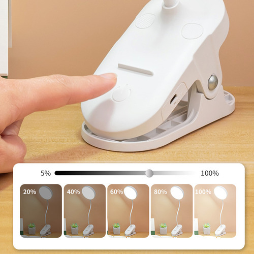 Lámpara De Escritorio Con Niveles, Manguera Flexible, Enganc