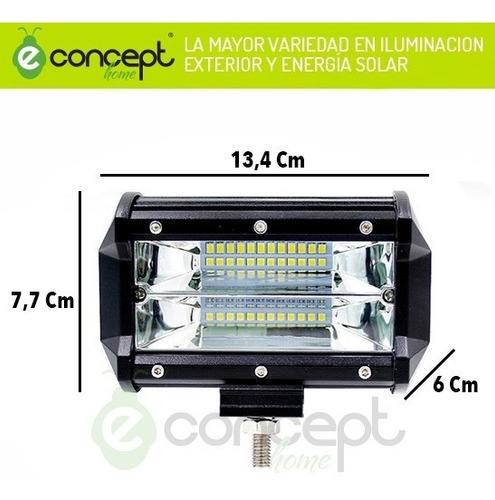 2 X Reflectores Led 12v 24v 72w 7200lm Toyota Ford Jeep Kia