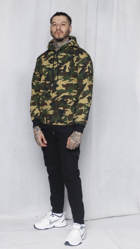 Poleron Militar Hombre( 100% Algodon Peruano )