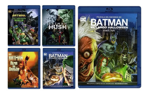 Batman Coleccion 5 Peliculas Animadas Boxset Blu-ra