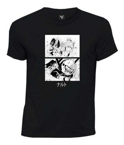 Camiseta O Anime Naruto Uzumaki Pelea Haku 