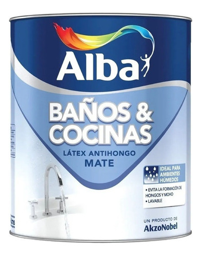 Baños Y Cocinas Alba Antihongo X 4lts Pintumm