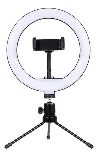 Imagem 1 de 2 de Ring Light 8 Polegadas Iluminador Led C/ Tripé