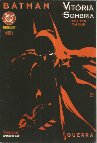 Batman Vitoria Sombria 01 - Panini 1 - Bonellihq Cx373 B22