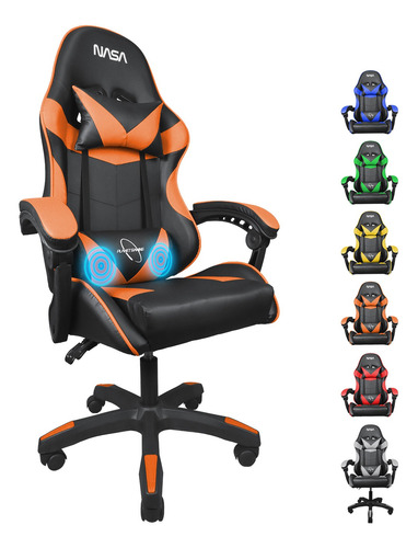 Silla Gamer Nasa Escritorio Ergonómica Ajustable Masajeadora