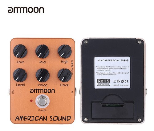Ammoon Ap-13 American Sound Amp Simulator Guitarra Efeito