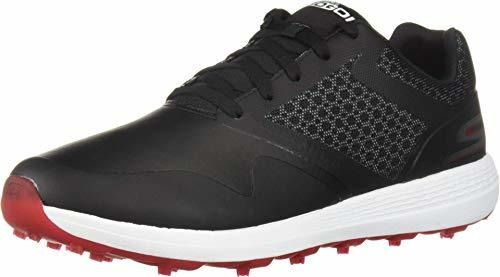 Skechers Max Golf Shoe Para Hombre, Negro - Rojo, 10 Us