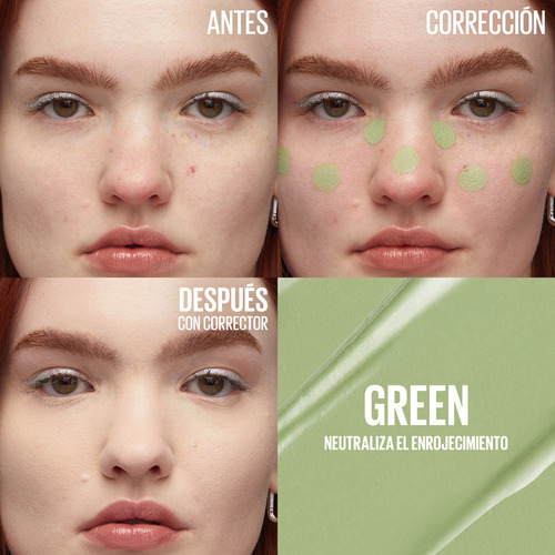 Maybelline Instant Age Rewind Corrector Facial 3 En 1, Green