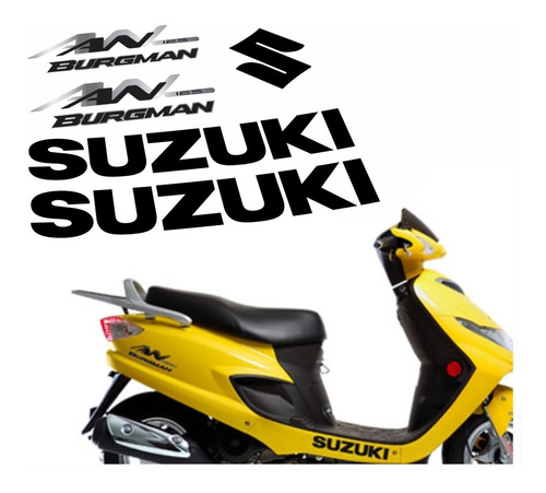 Kit Jogo Emblema Adesivo Suzuki Burgman An 125 2007 Bgm01