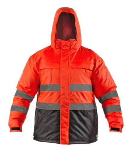 Parka Reflectiva Hw Siberia Rojo Fluor