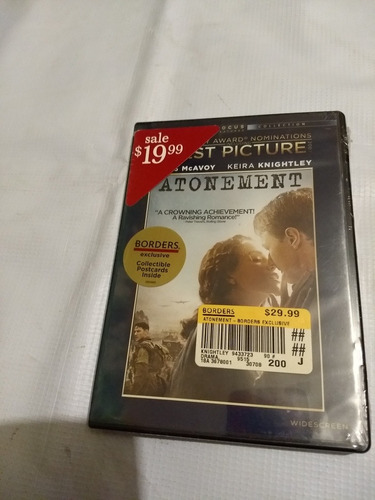 Atonement Película Dvd Cerrado Importado Usa Original