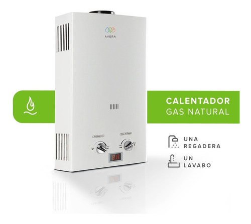 Imagen 2 de 10 de Calentador De Agua 1.5 Servicios. Avera C8lnat. Gas Natural.