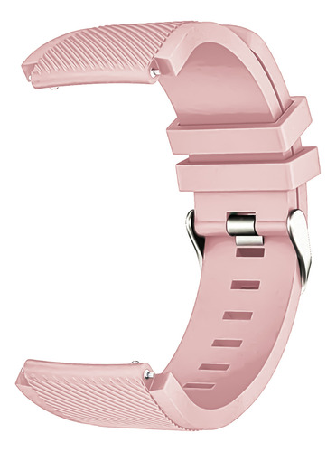Correa Deportiva Texturizada Para Smartwatch Colmi C81 Rosa Claro 2.2 Cm