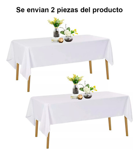 Mantel Rectangular Eventos Tablon Mesa 3 X 1.5 Mts 2 Pzs