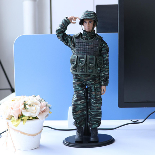 12 Masculino Modelo 1/6 Misión De Paz Uniforme Soldado