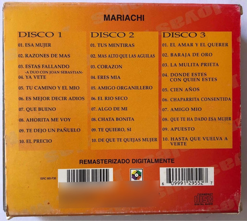Pepe Aguilar Con Mariachi 2003 Joyas Musicales 3 Cds México (Usado)