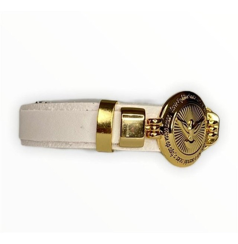 Imagem 3 de 5 de Pulseira De Couro Espirito Santo Verniz Italiano