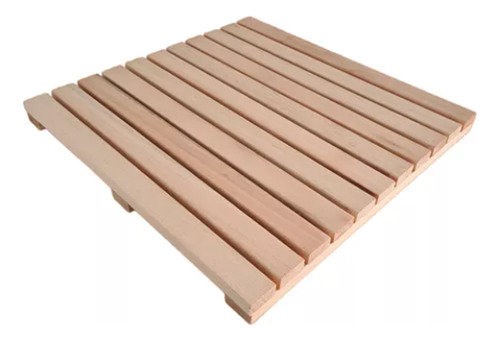 Deck Madeira Modular 35x35 Natural Área Interna E Externa