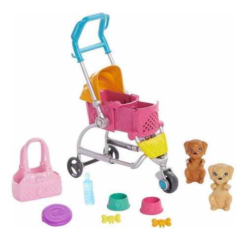 Barbie Carriola De Perritos