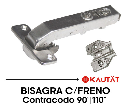 Bisagra Contracodo 90° - 110° Progressive 3d Y Base, Kautat