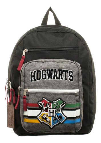 Harry Potter Mochila Colegiada Hogwarts, Negro -