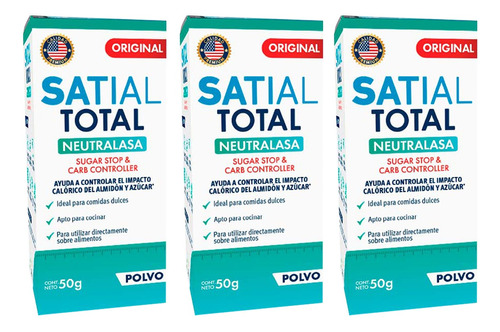 Suplemento Dietario Satial Total Con Neutralasa 50gr X 3 U