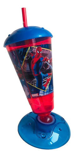 Spiderman Fm Autoscan Radio Original Intek + Vaso Pendular