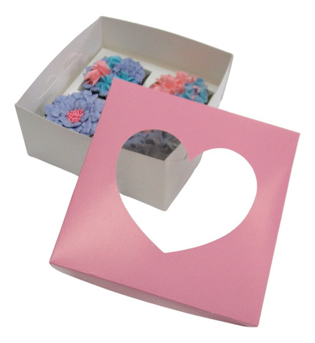 Caja Para 4 Cupcakes