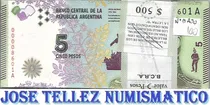 Comprar Fajo 100 Billetes $ 5 Serie A Numeros Bajos Unc Palermo