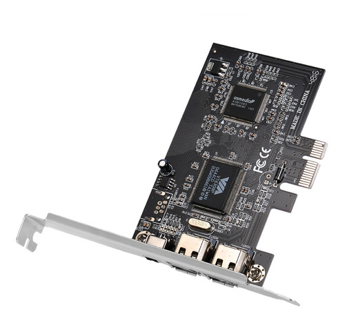 Imagem 7 de 8 de Pci-e 3 Portas 1394a Placa De Expans?o Firewire 1394b Placa