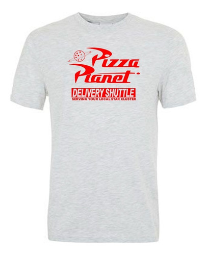 Remera Pizza Planet Logo Aesthetic Spun Adulto/niño Unisex