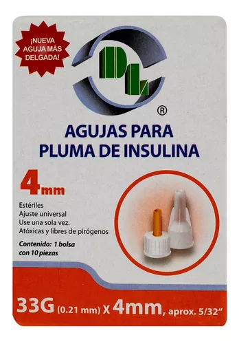 Aguja para Insulina BD Ultra-Fine 32G x 4mm, 10 pzas.