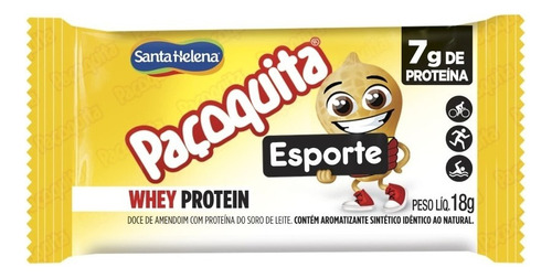 Paçoca Paçoquita Esporte Whey Protein 18g - Santa Helena