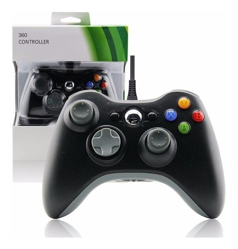Joystick Controlador Xbox 360 Con Cable Para Consolas Y Pc