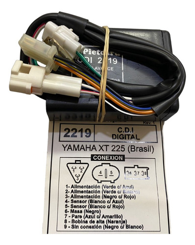 Cdi Yamaha Xt 225 Sherow Brasilera (digital) Pietcard 2219