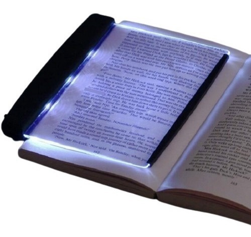 Luz Nocturna De Lectura Libro En Acrílico Para Viajes A Pila