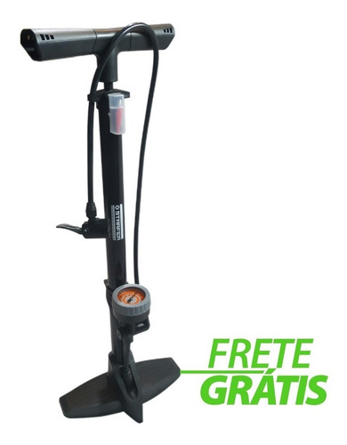 Imagem 1 de 6 de Bomba De Ar Manual Pneus Carro Moto Bicicleta 160psi Starfer
