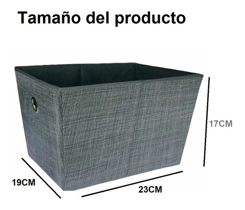 Imagen 4 de 10 de Pack 3 Caja Organizadora Cubo Plegable Para Closet Canasto
