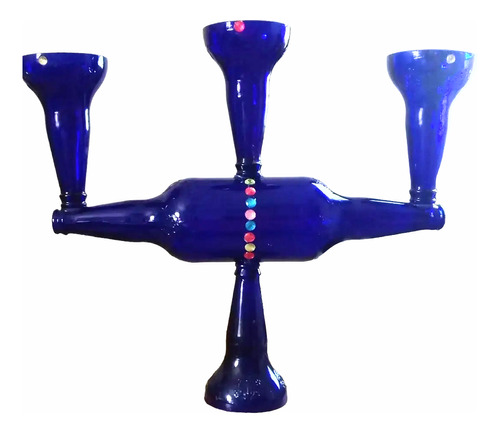 Candelabros De Vidrio De 3 Brazos